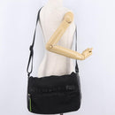 CHANEL Sports Line Shoulder Bag Nylon Black Silver CC Auth 204744V-25