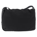 CHANEL Sports Line Shoulder Bag Nylon Black Silver CC Auth 204744V-2