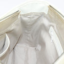 BURBERRY Nova Check Hand Bag Canvas Beige Silver Auth 204746A-20