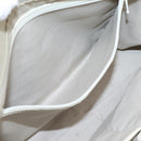 BURBERRY Nova Check Hand Bag Canvas Beige Silver Auth 204746A-22