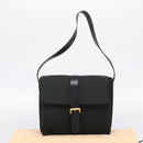 LOEWE Shoulder Bag Canvas Green Gold Tone Auth 204750V-12