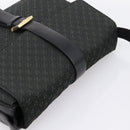 LOEWE Shoulder Bag Canvas Green Gold Tone Auth 204750V-6