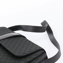 LOEWE Shoulder Bag Canvas Green Gold Tone Auth 204750V-8