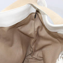 Miu Miu Tote Bag Leather White Silver Auth 204751A-20