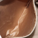 Miu Miu Tote Bag Leather White Silver Auth 204751A-22