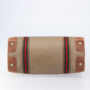 GUCCI Micro GG Supreme Web Sherry Line Bag PVC Beige 012 067 1125 Auth 204752-5