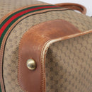GUCCI Micro GG Supreme Web Sherry Line Bag PVC Beige 012 067 1125 Auth 204752-9