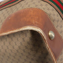 GUCCI Micro GG Supreme Web Sherry Line Bag PVC Beige 012 067 1125 Auth 204752-17