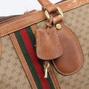 GUCCI Micro GG Supreme Web Sherry Line Bag PVC Beige 012 067 1125 Auth 204752-19