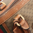 GUCCI Micro GG Supreme Web Sherry Line Bag PVC Beige 012 067 1125 Auth 204752-20