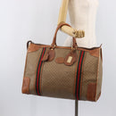 GUCCI Micro GG Supreme Web Sherry Line Bag PVC Beige 012 067 1125 Auth 204752-25