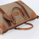 GUCCI Micro GG Supreme Web Sherry Line Bag PVC Beige 012 067 1125 Auth 204752-6