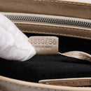 CELINE Boogie Bag Hand Bag Leather Beige Silver Auth 204756-23