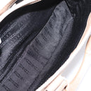 CELINE Boogie Bag Hand Bag Leather Beige Silver Auth 204756-26
