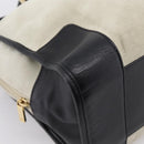 LOEWE Amazona 32 Hand Bag Suede Beige Gold Auth 204758-14