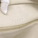 LOEWE Amazona 32 Hand Bag Suede Beige Gold Auth 204758-19