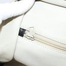 LOEWE Amazona 32 Hand Bag Suede Beige Gold Auth 204758-22