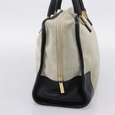 LOEWE Amazona 32 Hand Bag Suede Beige Gold Auth 204758-3