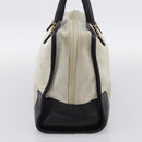LOEWE Amazona 32 Hand Bag Suede Beige Gold Auth 204758-4