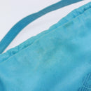 LOEWE Shoulder Bag Leather Light Blue Gold Auth 204760-11