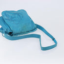 LOEWE Shoulder Bag Leather Light Blue Gold Auth 204760-7