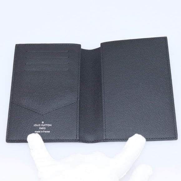 LOUIS VUITTON Monogram Eclipse Couverture Passpole NM Case M64501 Auth 204763V