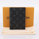 LOUIS VUITTON Monogram Eclipse Couverture Passpole NM Case M64501 Auth 204763V-12