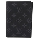 LOUIS VUITTON Monogram Eclipse Couverture Passpole NM Case M64501 Auth 204763V-13