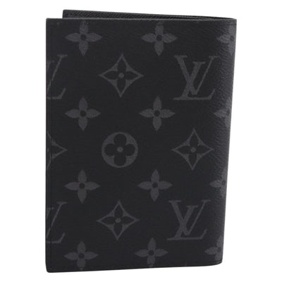 LOUIS VUITTON Monogram Eclipse Couverture Passpole NM Case M64501 Auth 204763V - 0