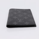 LOUIS VUITTON Monogram Eclipse Couverture Passpole NM Case M64501 Auth 204763V-6