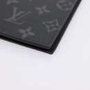 LOUIS VUITTON Monogram Eclipse Couverture Passpole NM Case M64501 Auth 204763V-7