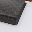 CELINE Triomphe Mini Vertical Cabas Hand Bag PVC 2way Black Gold Auth 204764V-14