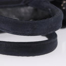 PRADA Canapa Triangle Hand Bag Canvas 2way Navy Silver Auth 204765M-7