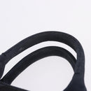 PRADA Canapa Triangle Hand Bag Canvas 2way Navy Silver Auth 204765M-15