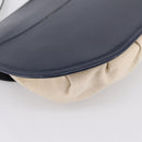 HERMES Shoulder Bag Canvas Beige Gold Auth 204766-13