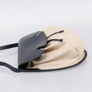 HERMES Shoulder Bag Canvas Beige Gold Auth 204766-4