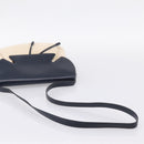 HERMES Shoulder Bag Canvas Beige Gold Auth 204766-7