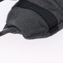 CHANEL Sports Line Waist Bag Canvas Black Silver CC Auth 204767V-16