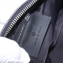 CHANEL Sports Line Waist Bag Canvas Black Silver CC Auth 204767V-9