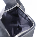CHANEL Sports Line Waist Bag Canvas Black Silver CC Auth 204767V-20
