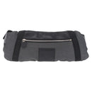 CHANEL Sports Line Waist Bag Canvas Black Silver CC Auth 204767V-13