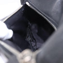 CHANEL Sports Line Waist Bag Canvas Black Silver CC Auth 204767V-21