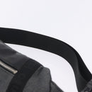 CHANEL Sports Line Waist Bag Canvas Black Silver CC Auth 204767V-14