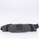 CHANEL Sports Line Waist Bag Canvas Black Silver CC Auth 204767V-5
