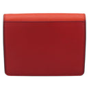 Bottega Veneta Chain Shoulder Wallet Leather Orange Gold Auth 204771V-3