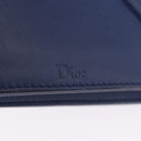 Christian Dior Diorama Chain Shoulder Bag Leather Blue Silver Auth 204772V-17
