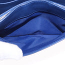Christian Dior Diorama Chain Shoulder Bag Leather Blue Silver Auth 204772V-26