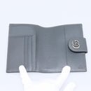 GUCCI GG Supreme Passport Case PVC Gray Silver 732755 Auth 204775M-14