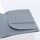 GUCCI GG Supreme Passport Case PVC Gray Silver 732755 Auth 204775M-15