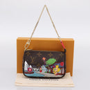 LOUIS VUITTON Monogram Vivienne Mini Pochette Accessoires Pouch LV Auth 204777M-12